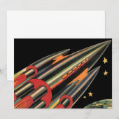 Sciencefiction-ruimteschip uit het verleden door r (Voorkant / Achterkant)