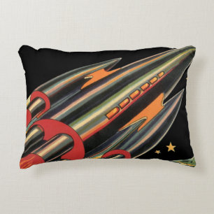 Sciencefiction-ruimteschip uit het verleden door r accent kussen