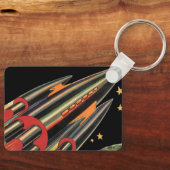 Sciencefiction-ruimteschip uit het verleden door r sleutelhanger (Voorkant)