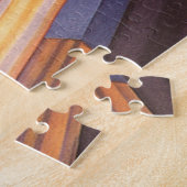 Sciencefiction-ruimteschipraketten uit het verlede legpuzzel (Zijkant)