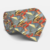 Sciencefiction uit het verleden: futuristische vli stropdas (Opgerold)