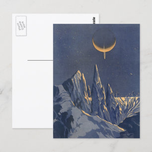 Sciencefiction uit het verleden, Halvemaan Sneeuwp Briefkaart