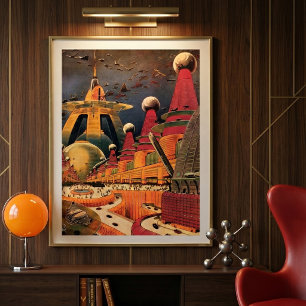 Sciencefiction uit vroeger tijden: futuristische s poster