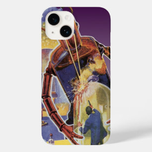  sciencefictionrobot met laserstraal Case-Mate iPhone 14 hoesje