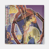  sciencefictionrobot met laserstraal magneet (Voorkant)