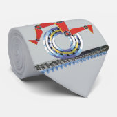  sciencefictionrobot met wielrennen stropdas (Opgerold)