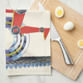 sciencefictionrobot met wielrennen theedoek (Quarter Fold)