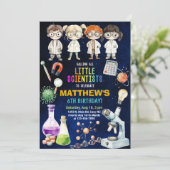 Scientifique, invitation d'anniversaire de science (Debout devant)