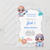 Scientist Baby shower Kaart (Voorkant / Achterkant)