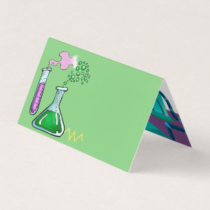 Scientist fou Laboratory vert et pourpre