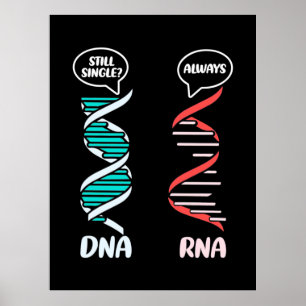 Scientist Gift Biologische leraar Rna Poster