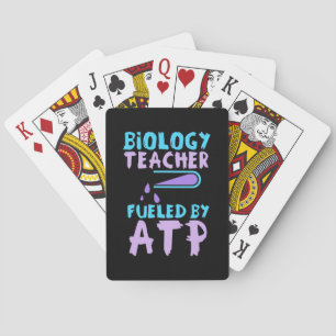 Scientist Gift Biologische leraar werkzaam bij A Pokerkaarten
