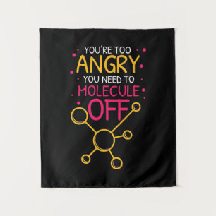 Scientist Gift Chemie die je te angstig maakt Wandkleed