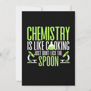 Scientist Gift Chemie is als koken Save The Date