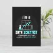 Scientist Gift | Ik ben Data Scientist Save The Date (Staand voorkant)