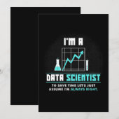 Scientist Gift | Ik ben Data Scientist Save The Date (Voorkant / Achterkant)