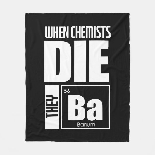 Scientist Gift | Levendige chemie Fleece Deken (Voorkant)