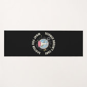 Scientist Gift | Wetenschap geeft niet om Yogamat (Voorkant (horizontaal))