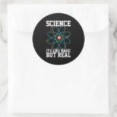 Scientist Gift | Wetenschap is als een Magisch Ronde Sticker (Tas)