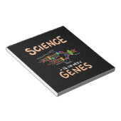 Scientist Gift | Wetenschap is in mijn genen Notitieblok (Schuin)