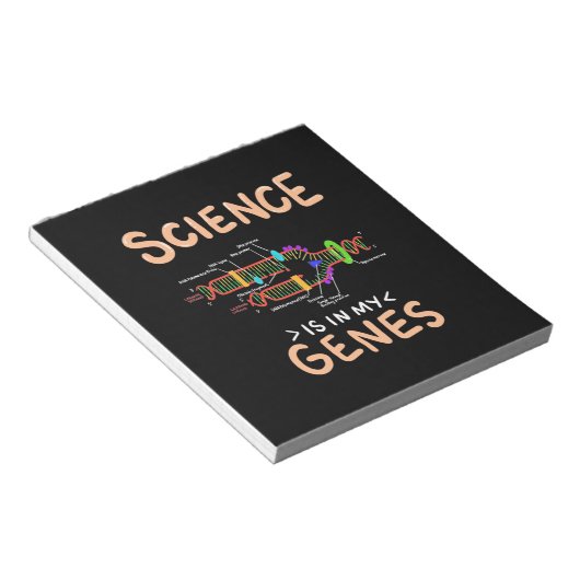 Scientist Gift | Wetenschap is in mijn genen Notitieblok (Schuin)