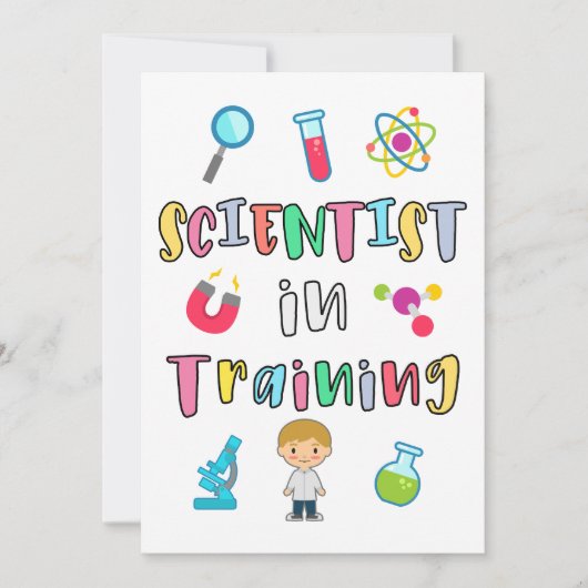Scientist in Training for Young Scientists Kaart (Voorkant)
