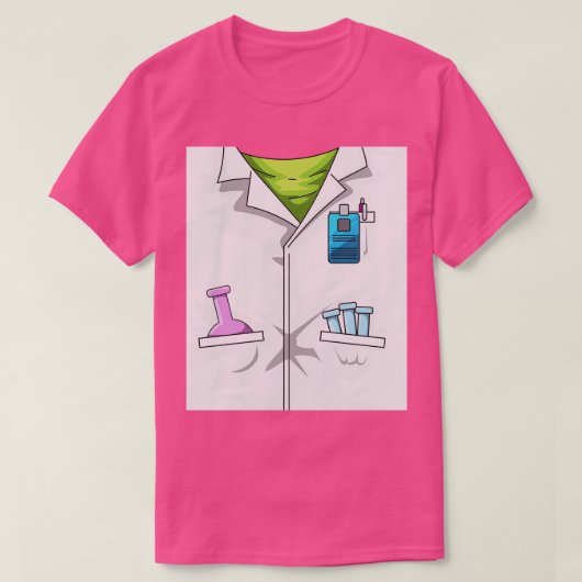 Scientist Lab Coat Scientist Costume T-shirt (Design voorkant)