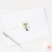 Scientist Ronde Sticker (Envelop)