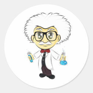 Scientist Ronde Sticker