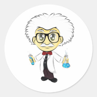 Scientist Ronde Sticker