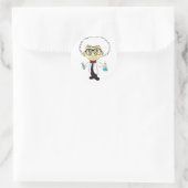 Scientist Ronde Sticker (Tas)