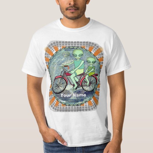 Scifi Alien Bike T-shirt (Voorkant)