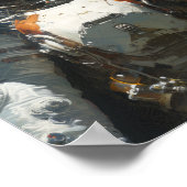 Scifi Art Poster: Boeiende werken van John Berkey Poster (Hoek)