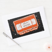 SciFi Films Video Cassette past uw het Volgen O aa Rechthoekige Sticker (Envelop)