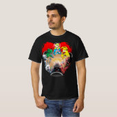 SciFi Poker - Wally Wood-ish T-shirt (Voorkant volledig)