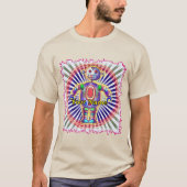 Scifi rainbow robot t-shirt (Voorkant)