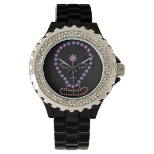 SciFi Rhinestone Alien Horloge