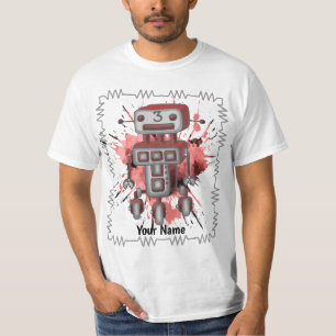 Scifi robot drie t-shirt