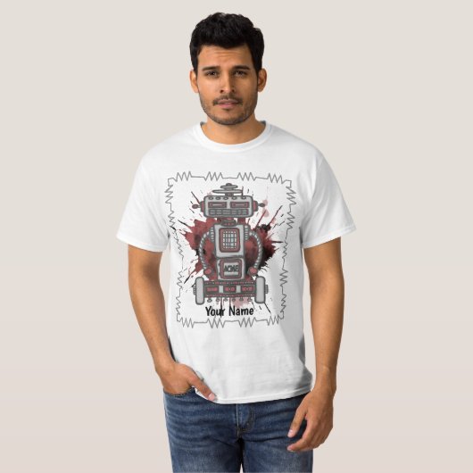 Scifi robot one t-shirt (Voorkant volledig)