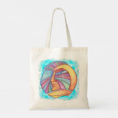 Scifi Ruimtevaarder Alien Boodschappentas Tote Bag (Achterkant)