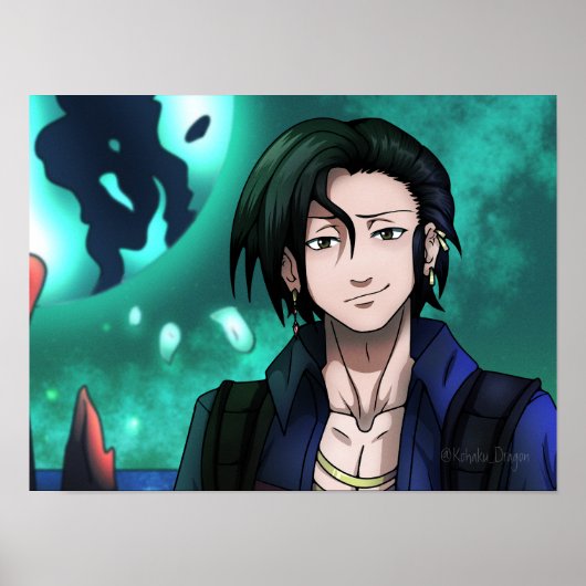 Scifi Space Pirate Poster (Voorkant)