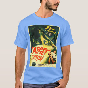 Scifi vintage film poster shirt Retro robot aanval