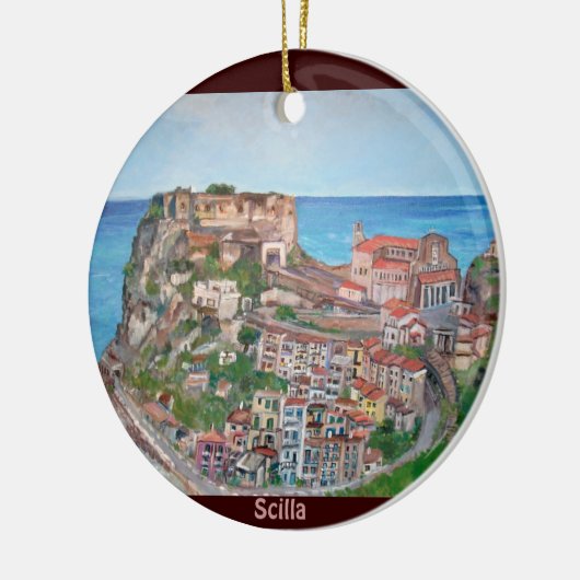 Scilla, Calabria - sierlijk Keramisch Ornament (Links)