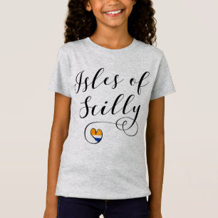Scilly Flag Heart-eilanden T-shirt