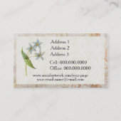 Scintillant Hummingbird Personal Visitekaartjes (Achterkant)