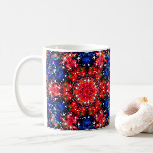 Scintillation Stellar Kaleid Koffiemok (Met donut)