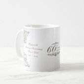 Scintillent la soixantième tasse d'anniversaire de (Devant gauche)