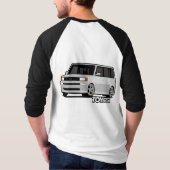 Scion xB bB in zilver T-shirt (Achterkant)