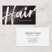 Scissor- en penseelscript | Hair Stylist Visitekaartje (Voorkant / Achterkant)