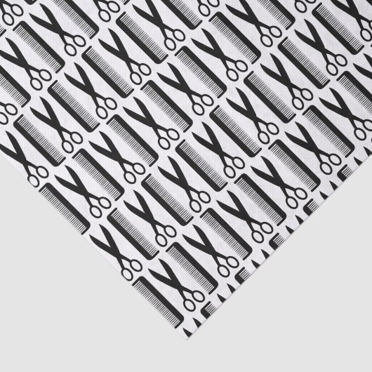 Scissors and Combs Pattern Tissuepapier (Detail)